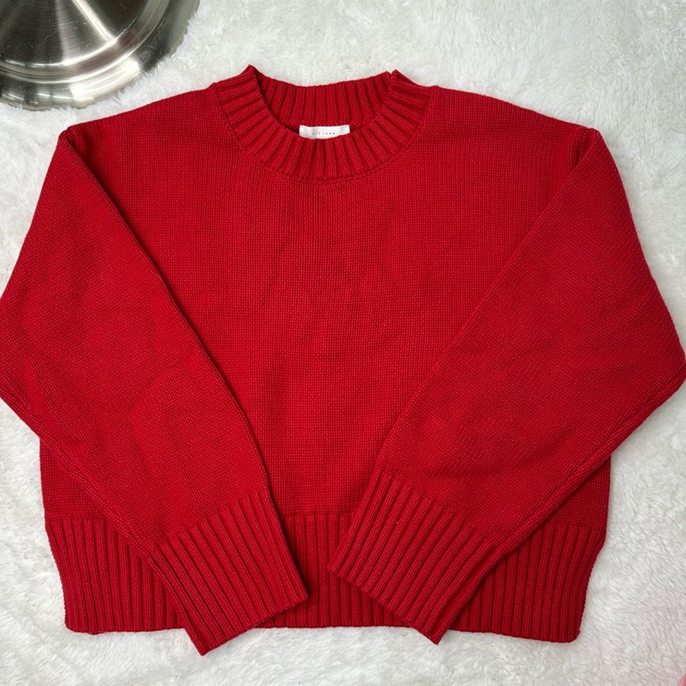 All:Row Red Sweater